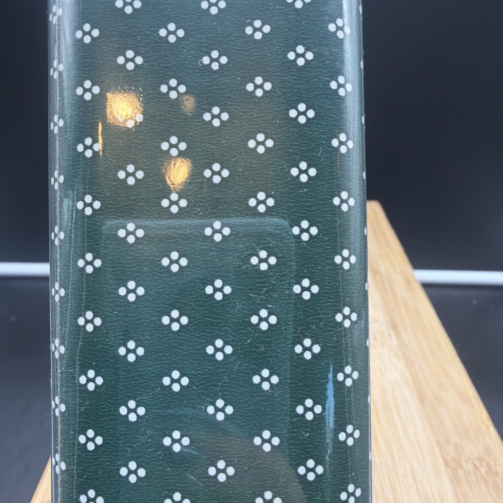 2 VTG Magic Cover Self-Adhesive Vinyl Contact Paper Green Dots Unopened 6 yds